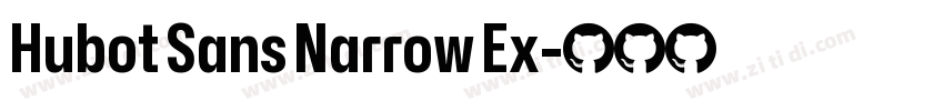 Hubot Sans Narrow Ex字体转换